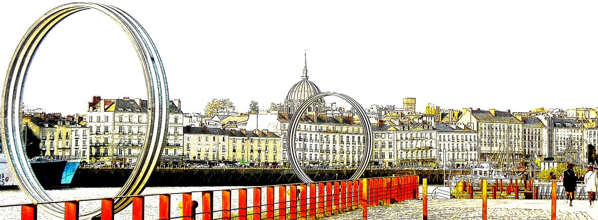 Les anneaux du quai des Antilles à Nantes